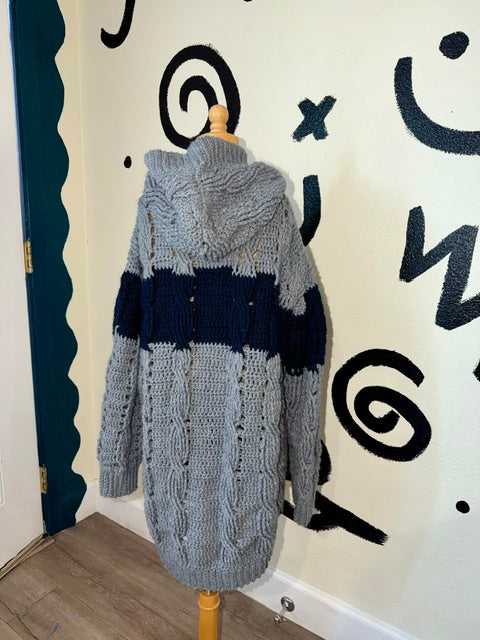 Cable Stitch Hooded Sweater