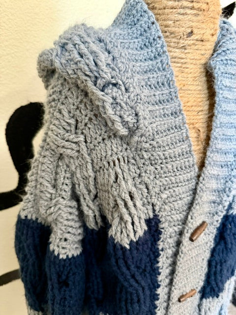 Cable Stitch Hooded Sweater